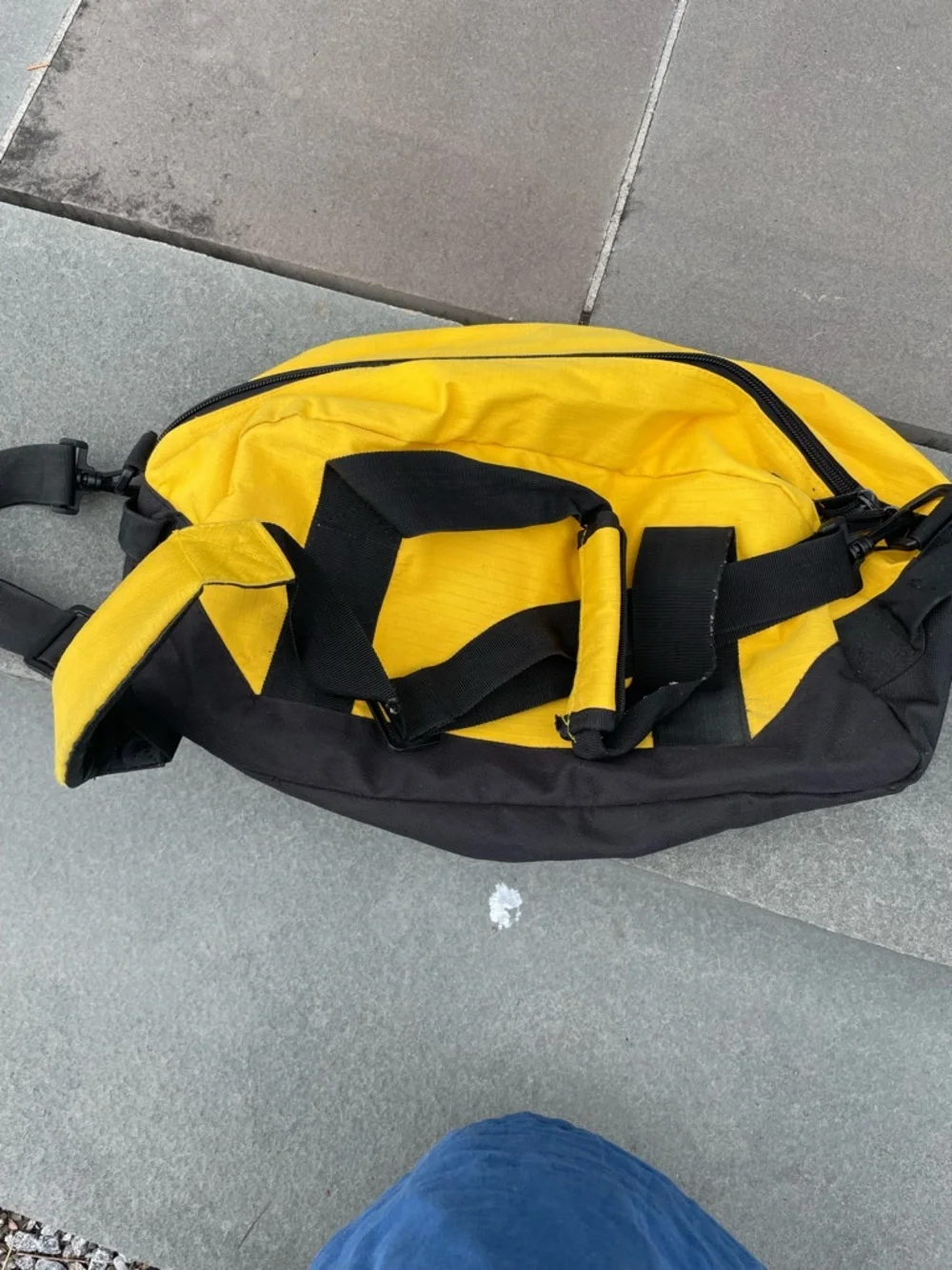 Timbuk2 Yellow and Black Colorblock Duffel Bag